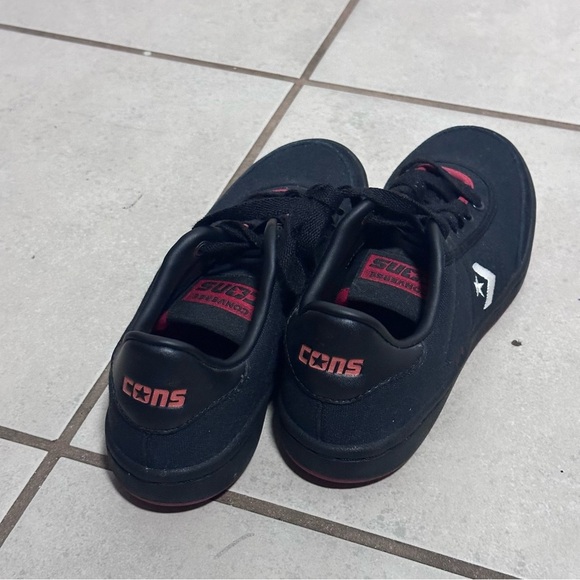 Converse Barcelona Pro Low‎ Sneakers Unisex Black/Red Men size 4 Women 5.5 - Picture 3 of 6